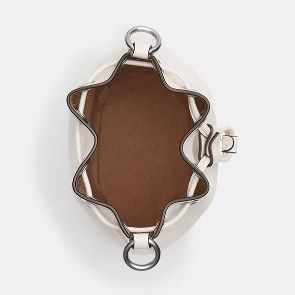 Túi Đeo Chéo Nữ Coach Mini Bucket Bag In Signature CR144 Màu Trắng