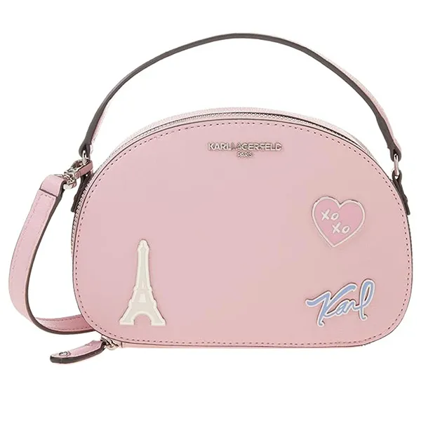 Túi Đeo Chéo Nữ Karl Lagerfeld Paris Maybelle Top Handle Màu Hồng - Túi xách - Vua Hàng Hiệu