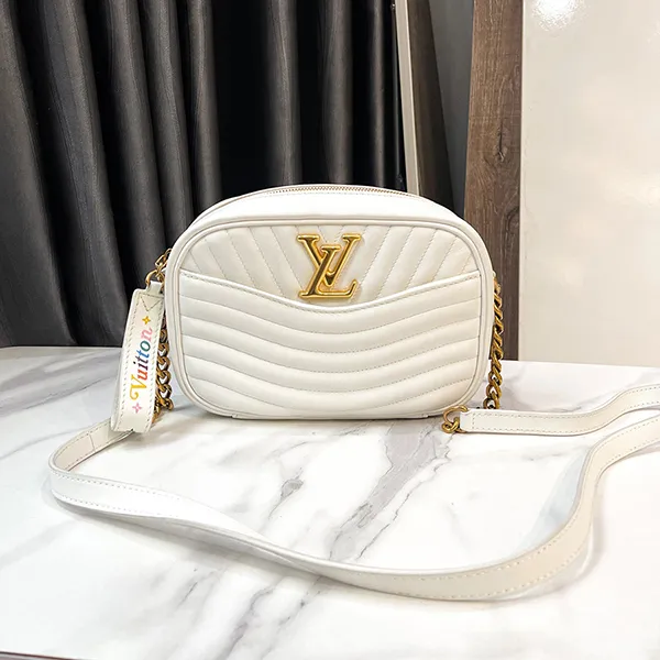 Túi Đeo Chéo Nữ Louis Vuitton LV Wave Camera White Shoulder Bag Màu Trắng - 3