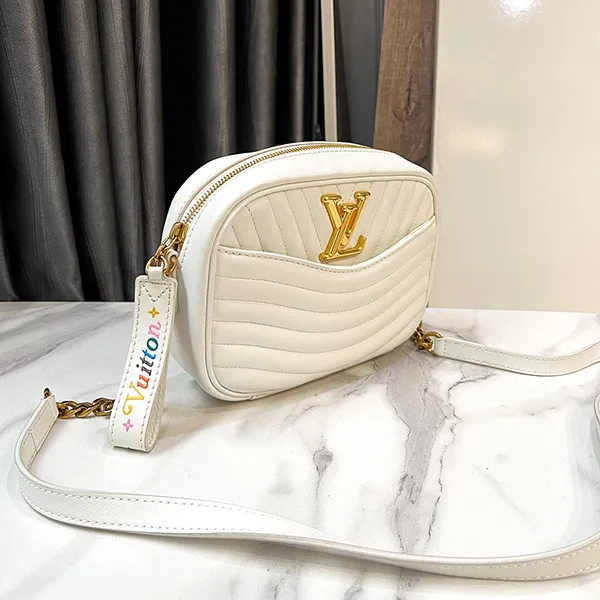 Túi Đeo Chéo Nữ Louis Vuitton LV Wave Camera White Shoulder Bag Màu Trắng - 1
