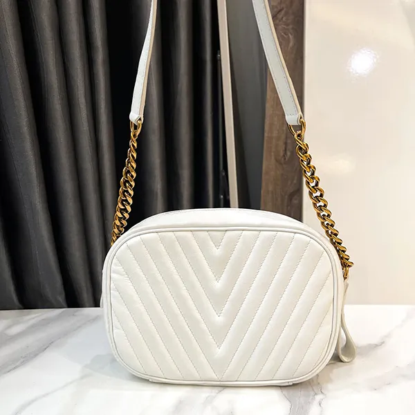 Túi Đeo Chéo Nữ Louis Vuitton LV Wave Camera White Shoulder Bag Màu Trắng - 5