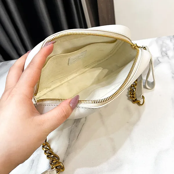 Túi Đeo Chéo Nữ Louis Vuitton LV Wave Camera White Shoulder Bag Màu Trắng - 4
