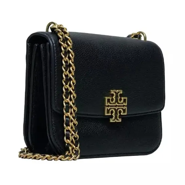 Túi Đeo Chéo Nữ Tory Burch Britten Small Adjustable Shoulder Bag Black Màu Đen - Túi xách - Vua Hàng Hiệu