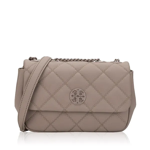 Túi Đeo Chéo Nữ Tory Burch Willa Matte Small Shoulder Bag Gray Heron Màu Xám - Túi xách - Vua Hàng Hiệu