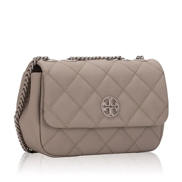 Túi Đeo Chéo Nữ Tory Burch Willa Matte Small Shoulder Bag Gray Heron Màu Xám - Túi xách - Vua Hàng Hiệu