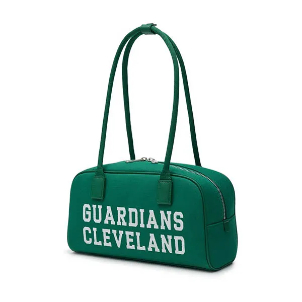 Túi Đeo Vai MLB Varsity Jacquark Square Shoulder Bag Cleveland Guardians Green 3ABQL014N-45GNS Màu Xanh Lá