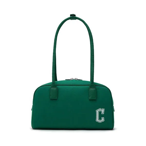Túi Đeo Vai MLB Varsity Jacquark Square Shoulder Bag Cleveland Guardians Green 3ABQL014N-45GNS Màu Xanh Lá