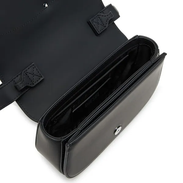 Túi Đeo Vai Nữ Diesel 1DR-Iconic Shoulder Bag In Matte Leather X08396P6248 Màu Đen
