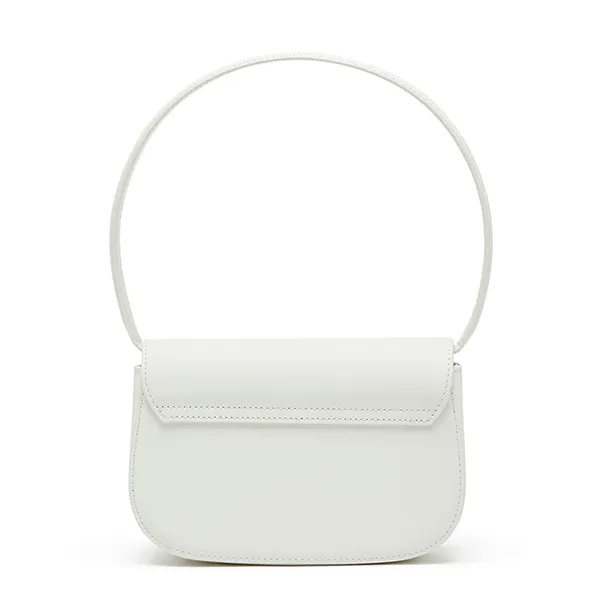Túi Đeo Vai Nữ Diesel 1DR-Iconic Shoulder Bag In Matte Leather X08396P6248 Màu Trắng - Túi xách - Vua Hàng Hiệu