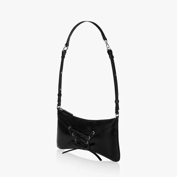 Túi Đeo Vai Nữ Find Kapoor Ribbon Tie Shoulder Bag Black Màu Đen - Túi xách - Vua Hàng Hiệu