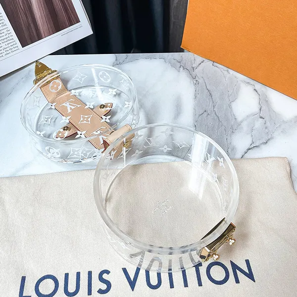 Túi Hộp Nữ Louis Vuitton LV GI0203 Box Scott Màu Trong Suốt