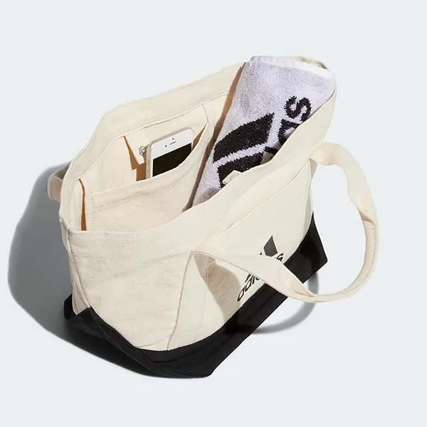 Túi Tote Nữ Adidas Canvas Nondide IB0290 Màu Đen Trắng - Túi xách - Vua Hàng Hiệu