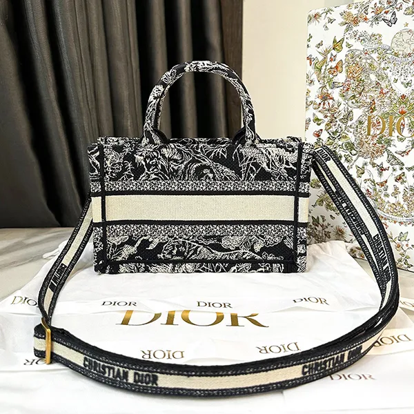 Túi Tote Nữ Dior Mini Book With Strap Màu Xanh Đen - Túi xách - Vua Hàng Hiệu
