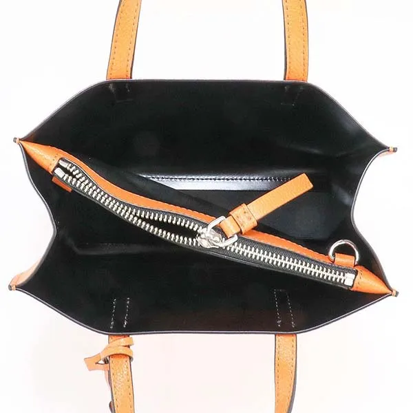 Túi Tote Nữ Marc Jacobs Grind Coated Mini Leather M0015685 810 Màu Cam
