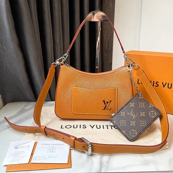 Túi Xách Nữ Louis Vuitton LV Marelle Bag Honey Gold M80794 Màu Nâu