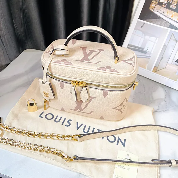 Túi Xách Nữ Louis Vuitton LV Vanity PM Màu Trắng Kem