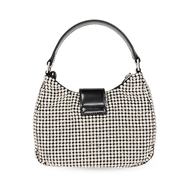 Túi Xách Nữ Self Portrait Silver Diamante Bow Shoulder Bag SS24-314-SIL 0-SILVER Màu Bạc Trắng - Túi xách - Vua Hàng Hiệu