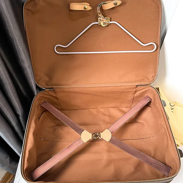 Vali Louis Vuitton LV Monogram Suitcase Pegase 55 Travel Bag M23294 Brown Màu Nâu Đen