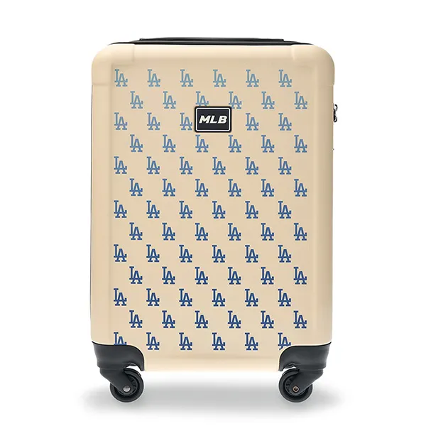 Vali MLB Classic Monogram LA Dodger 3AHH0014N-07CRS Màu Trắng Kem Size 22 - Túi xách - Vua Hàng Hiệu