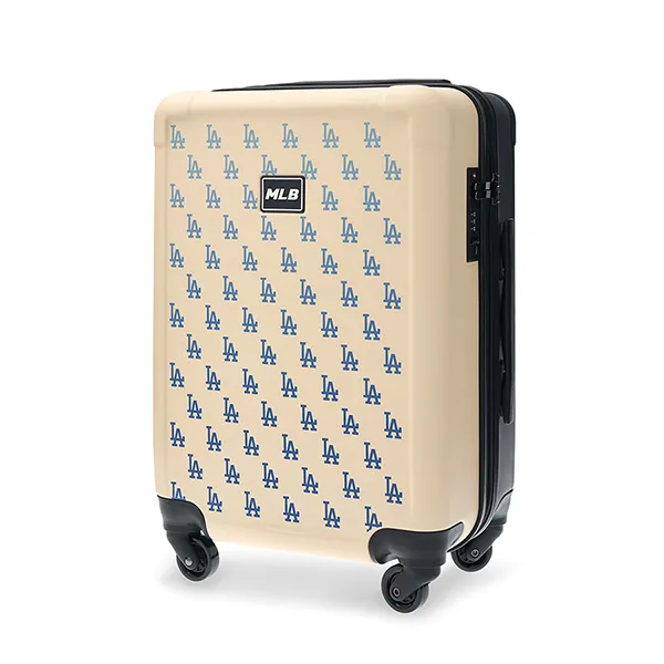 Vali MLB Classic Monogram LA Dodger 3AHH0014N-07CRS Màu Trắng Kem Size 22 - Túi xách - Vua Hàng Hiệu