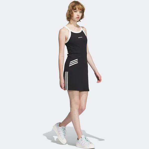 Váy Adidas Casual Style Street Style Logo Dresses IU4841 Màu Đen Size M - 3