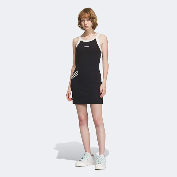 Váy Adidas Casual Style Street Style Logo Dresses IU4841 Màu Đen Size M - 1