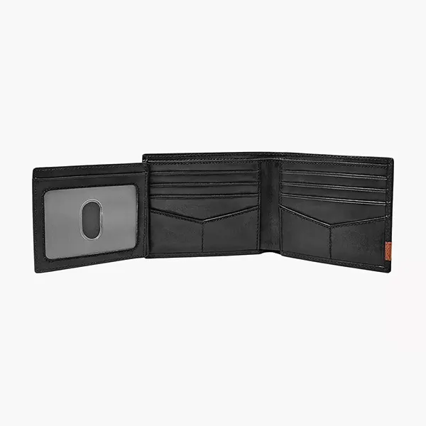 Ví Da Nam Fossil Quinn Leather Flip ID Bifold Wallet ML3644001 Màu Đen - Túi xách - Vua Hàng Hiệu