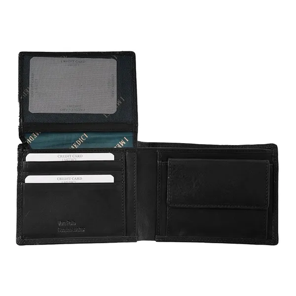 Ví Nam Medici Of Florence Calfskin 15 Black MED15B52C89F Màu Đen