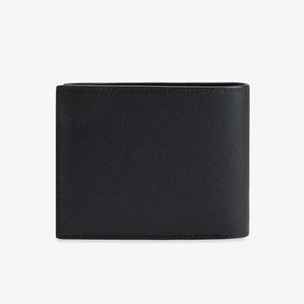 Ví Nam Michael Kors MK Harrison Leather Billfold Wallet With Passcase 36U9LHRF6L Màu Đen