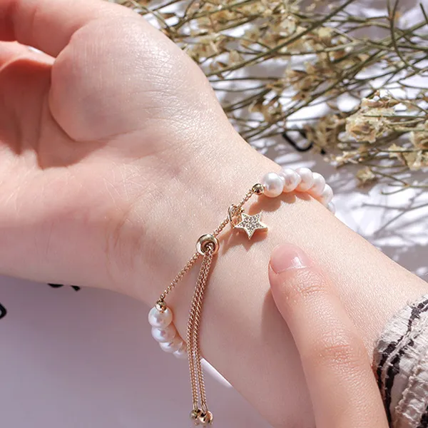 Vòng Đeo Tay Nữ Kya Jewel Saturn's Rings PB8 Màu Vàng/Trắng