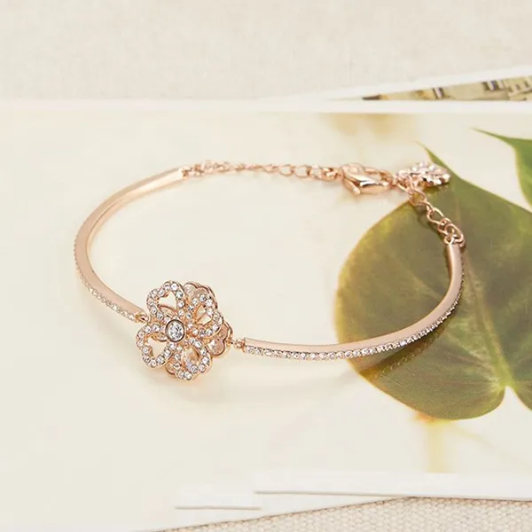 Vòng Đeo Tay Nữ Swarovski Bilezik Deary Bangle Cry Rose 5235027 Màu Vàng Hồng - Trang sức - Vua Hàng Hiệu