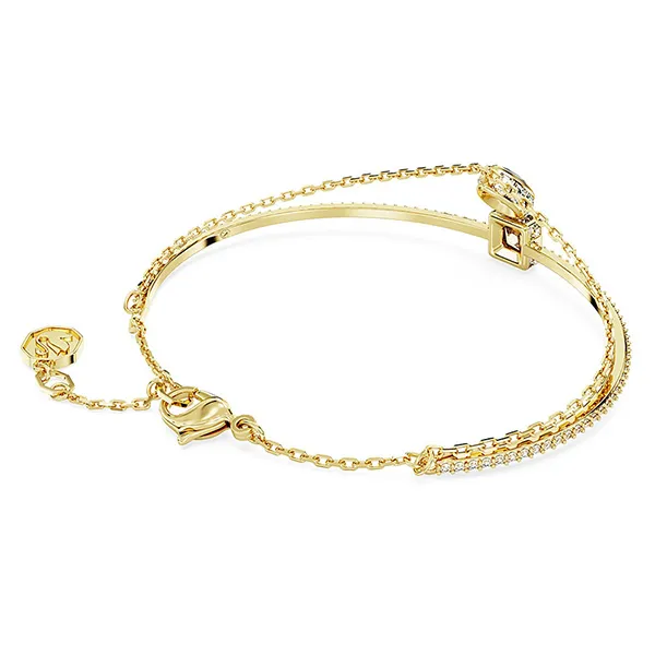 Vòng Đeo Tay Nữ Swarovski Stilla Bangle Mixed Cuts, Multicolored, Gold-Tone Plated 5662924 Màu Vàng