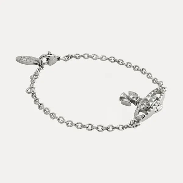 Vòng Đeo Tay Vivienne Westwood Mayfair Bas Relief Bracelet 8050568216476 Màu Bạc