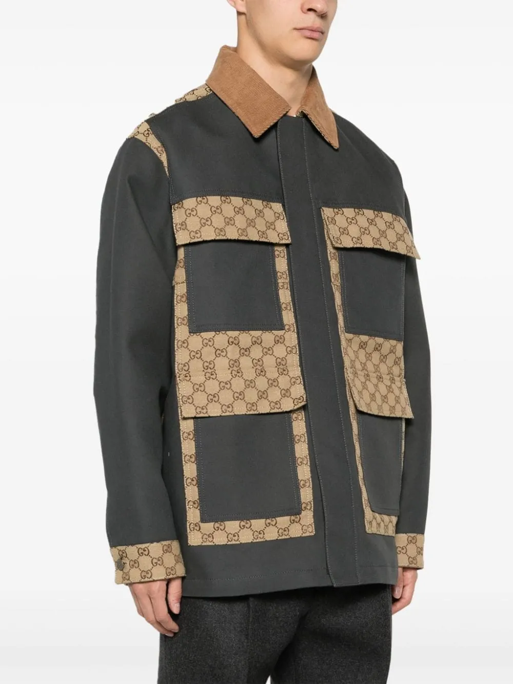 Áo Khoác Gucci GG Supreme Canvas Jacket