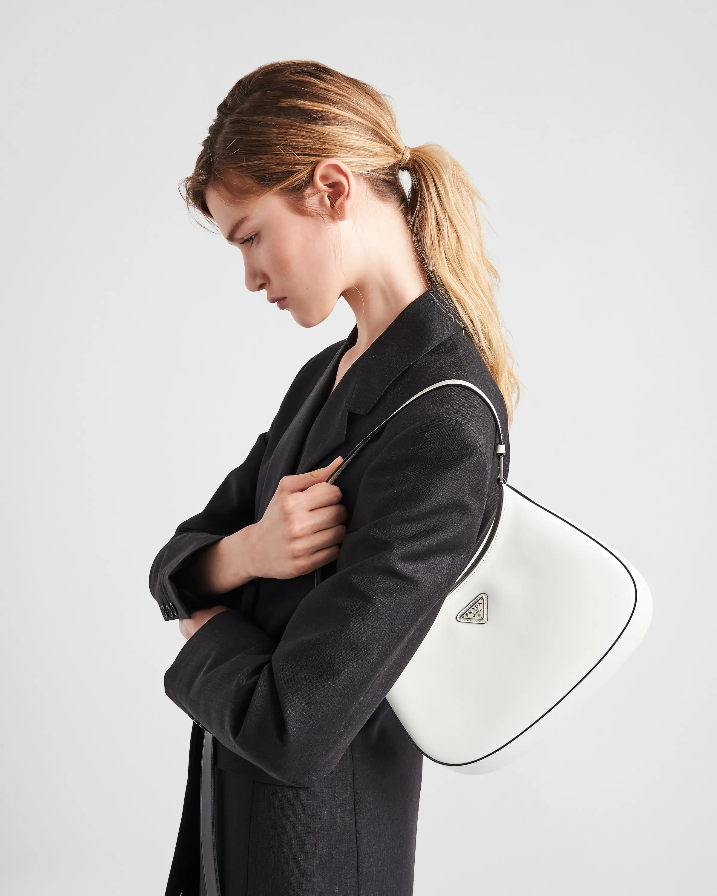 Túi xách Prada Cleo Brushed Leather Shoulder Bag