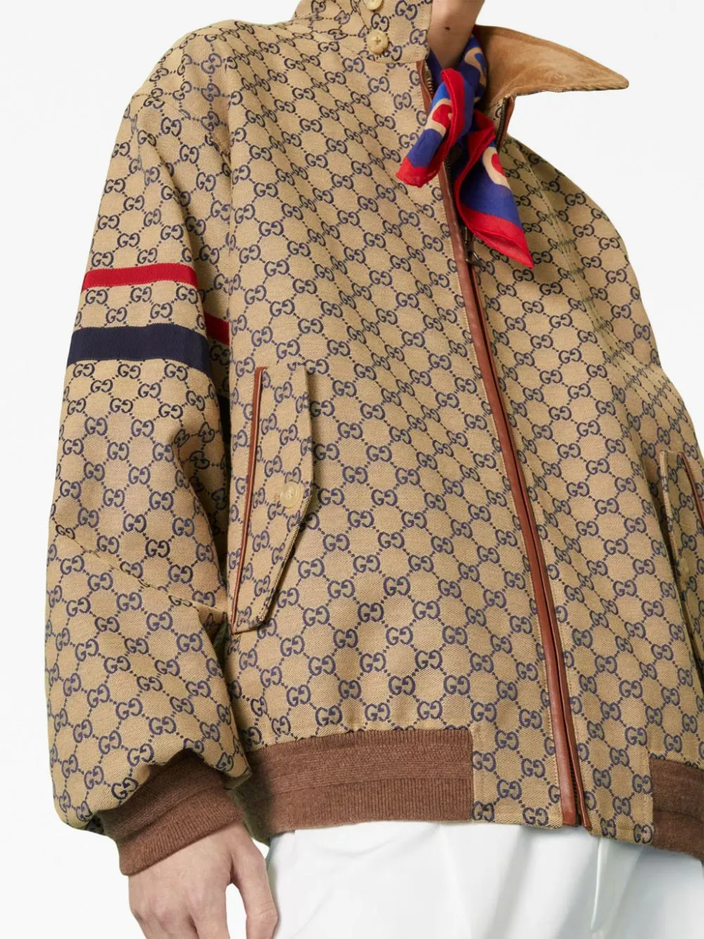 Áo Khoác Gucci GG Canvas Bomber Jacket