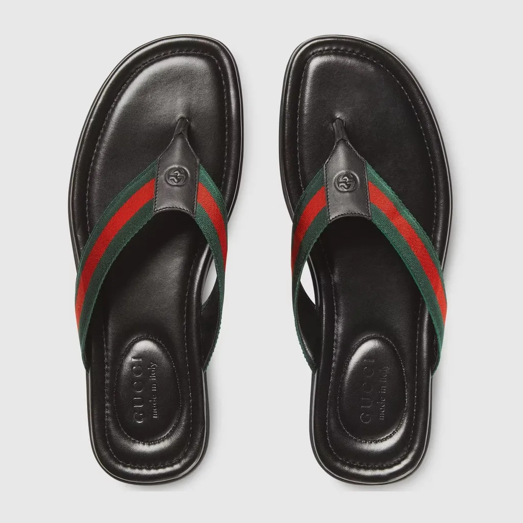 Dép Gucci Leather Thong Sandal