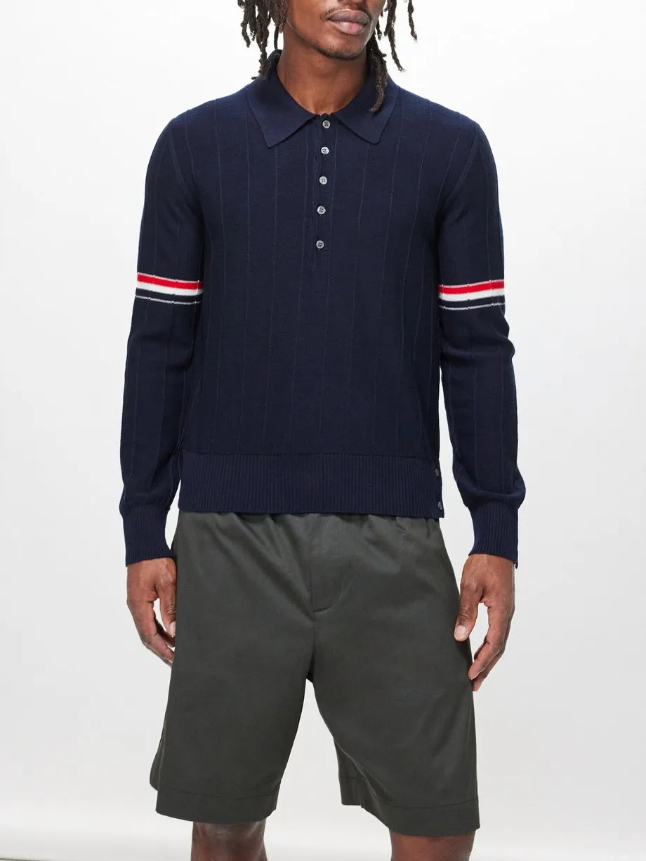 Áo sơ mi Thom Browne Long Sleeve Polo
