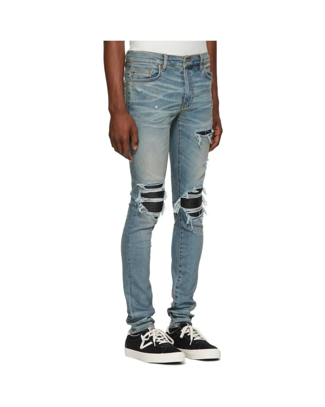 Quần Jeans Amiri Leather Patch