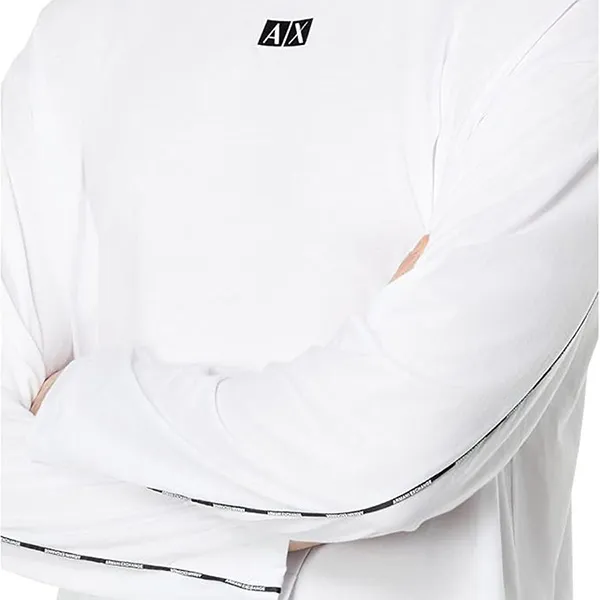 Áo Dài Tay Nam Armani Exchange Logo Patch Crewneck Sweatshirt 6LZMKC ZJBVZ Màu Trắng Size M - Thời trang - Vua Hàng Hiệu