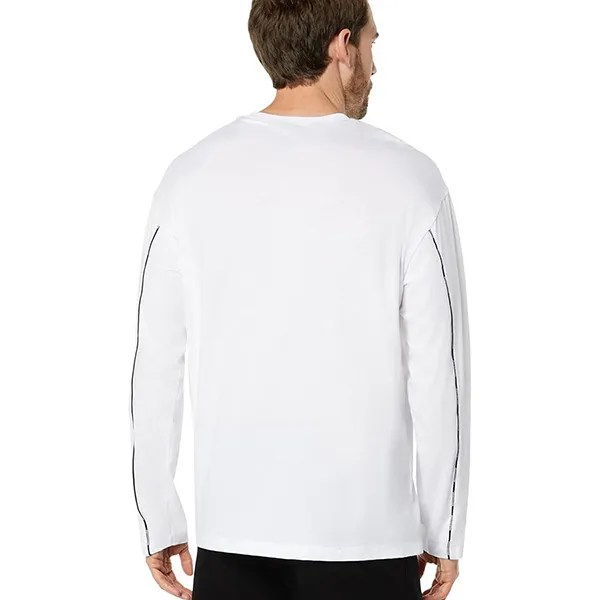 Áo Dài Tay Nam Armani Exchange Logo Patch Crewneck Sweatshirt 6LZMKC ZJBVZ Màu Trắng Size M - Thời trang - Vua Hàng Hiệu