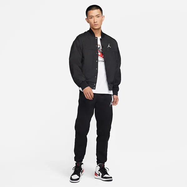 Áo Khoác Nam Nike Jordan Logo Baseball Collar Jacket Autumn Black DJ0878-010 Màu Đen Size S - Thời trang - Vua Hàng Hiệu
