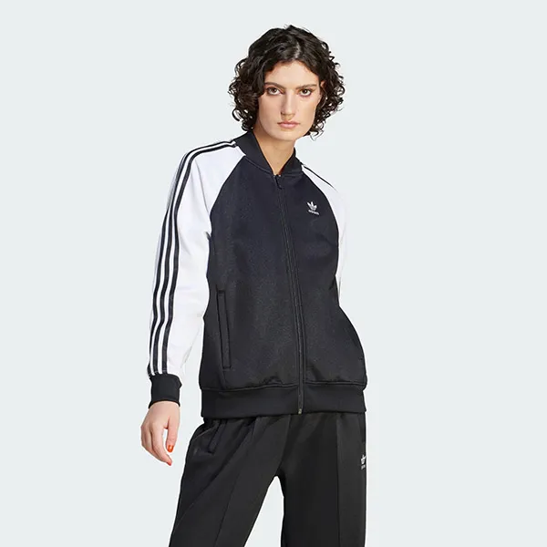 Áo Khoác Nữ Adidas Adicolor Classics Oversized SST Track Jacket IK4026 Màu Đen Size M
