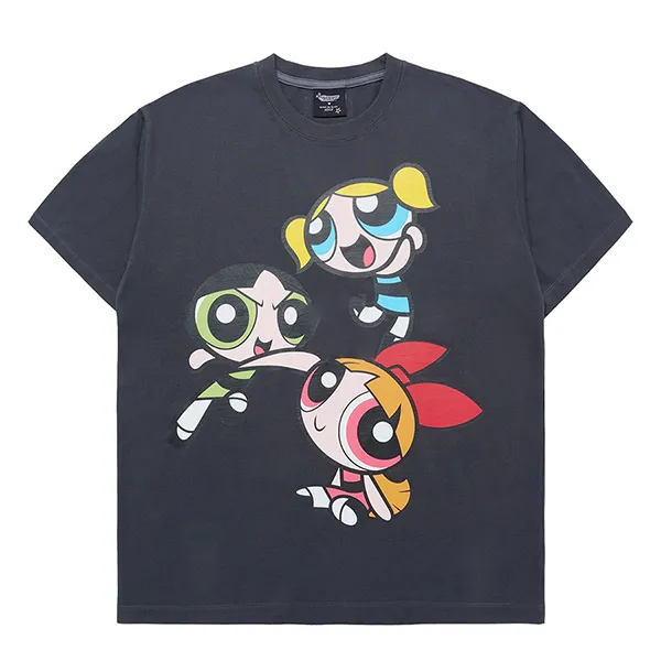Áo Phông Acmé De La Vie ADLV The Powerpuff Girls Big Printing Artwork T-Shirt Màu Đen Size 2