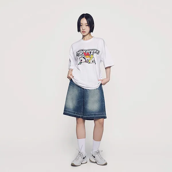 Áo Phông Acmé De La Vie ADLV The Powerpuff Girls Logo T-Shirt Màu Trắng - Thời trang - Vua Hàng Hiệu