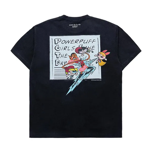 Áo Phông Acmé De La Vie ADLV The Powerpuff Girls Save The Day T-Shirt Màu Đen - Thời trang - Vua Hàng Hiệu