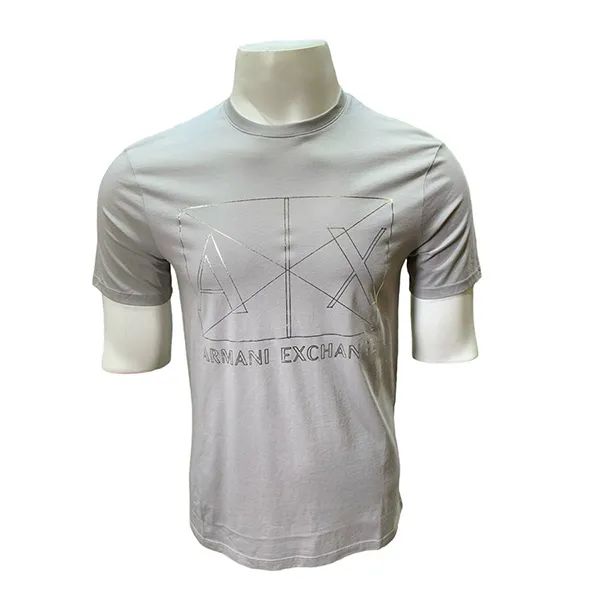 Áo Phông Nam Armani Exchange Regular Fit T-Shirt 6LZTAM ZJA5Z - GB03 Màu Xám Size XS