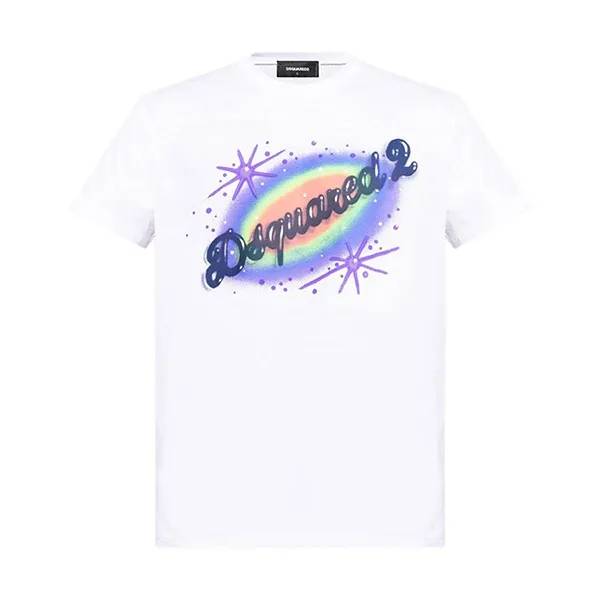 Áo Phông Nam Dsquared2 Tshirt S71GD1384 D20020 100 Màu Trắng Size S