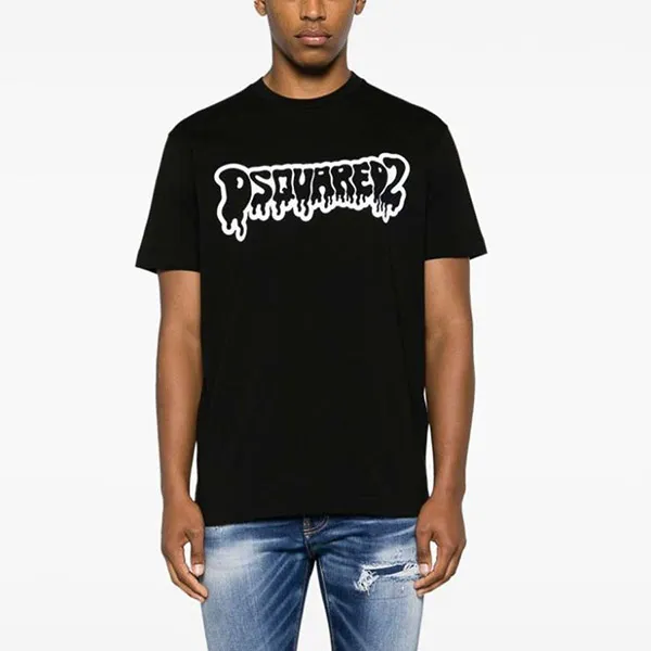 Áo Phông Nam Dsquared2 Tshirt S74GD1221D20014900 Màu Đen Size S - Thời trang - Vua Hàng Hiệu