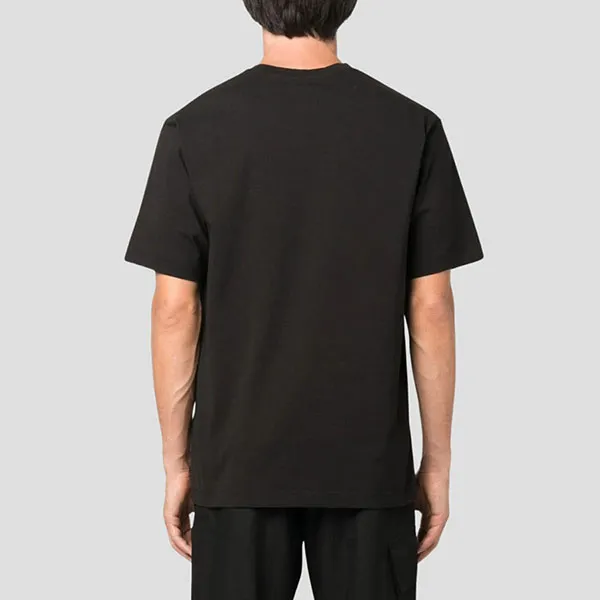Áo Phông Nam Kenzo Black With Logo Patch Embroidered FD65TS1314SY 99J Tshirt Màu Đen Size XS